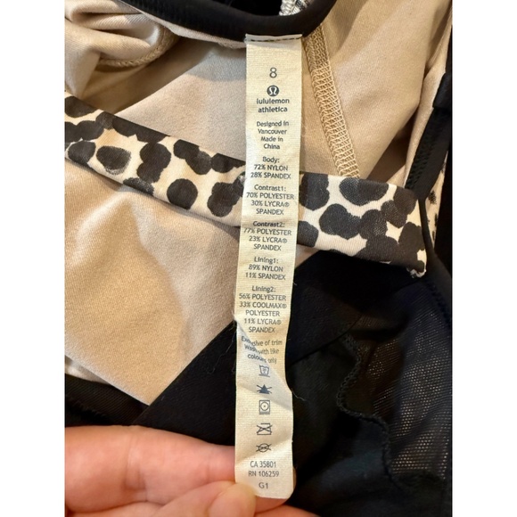 Lululemon Dance To Yoga Leotard in Black/Ace Spot Grain Black/Dottie Dash Grain - Picture 11 of 16